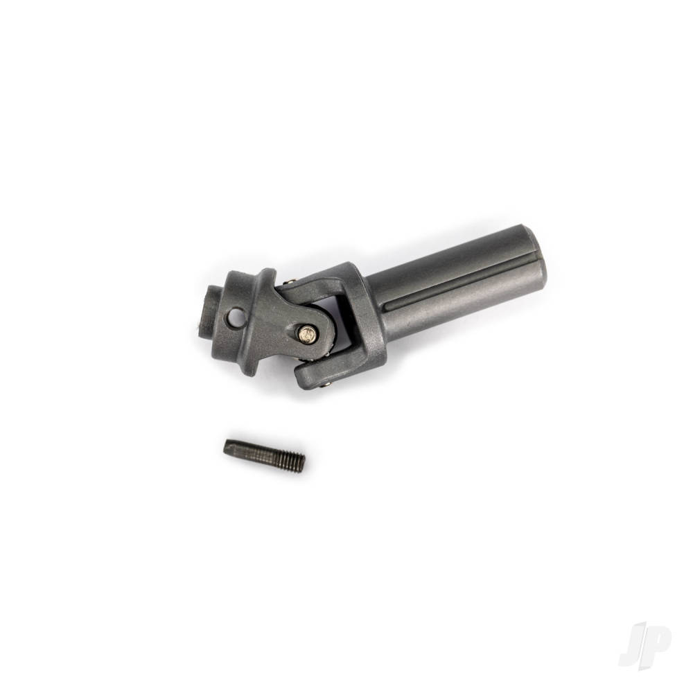 traxxas-differential-output-yoke-assembly-extreme-heavy-duty-2-left-or-right-front-or-rear-assembled-with-external-splined-half-shaft-screw-pin