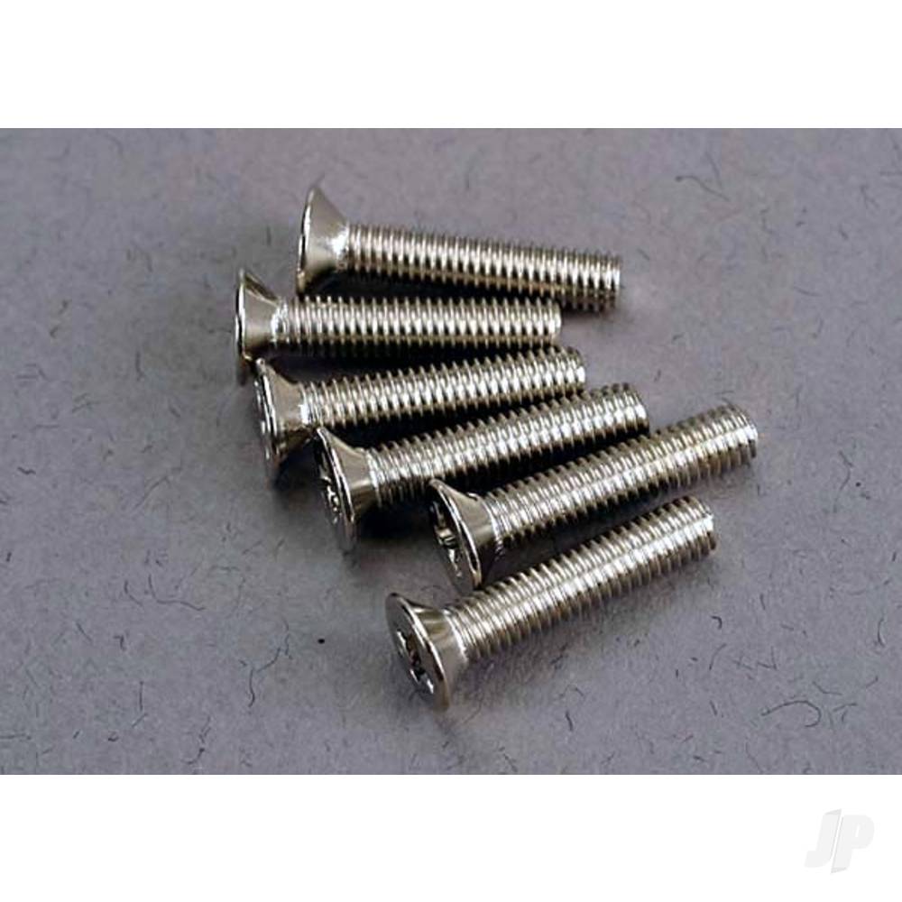 Traxxas Screws, 3x15mm countersunk machine (6 pcs)