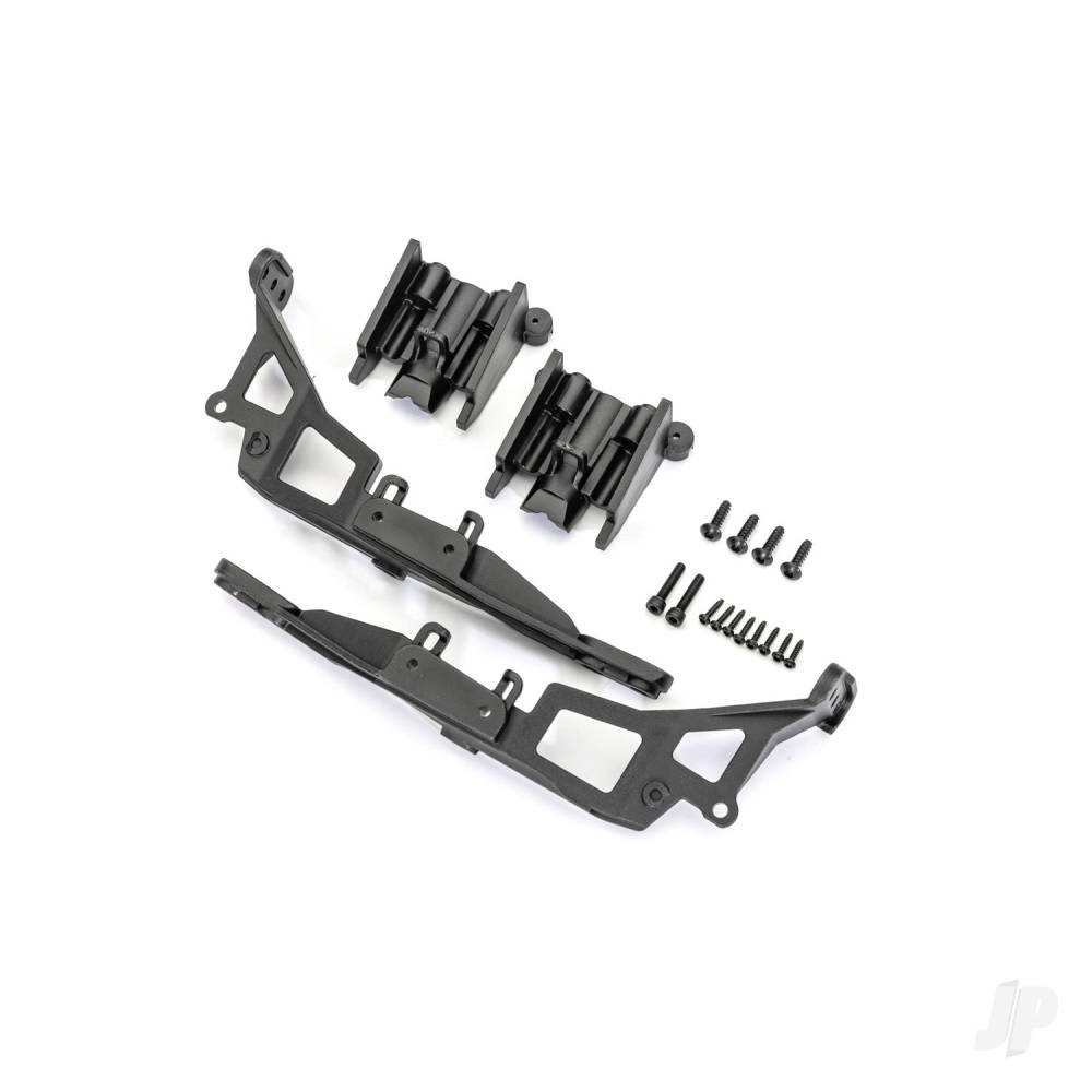 Traxxas Body mounts (front & rear) (left & right)/ 2.6x10mm BCS (4)/ 1.6x8mm BCS (self-tapping) (8)/ 2.5x12mm CS (2) (fits #9129 body)
