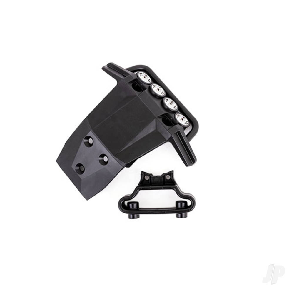 traxxas-bumper-front-bumper-support-fits-4wd-rustler-for-led-light-kit-installation