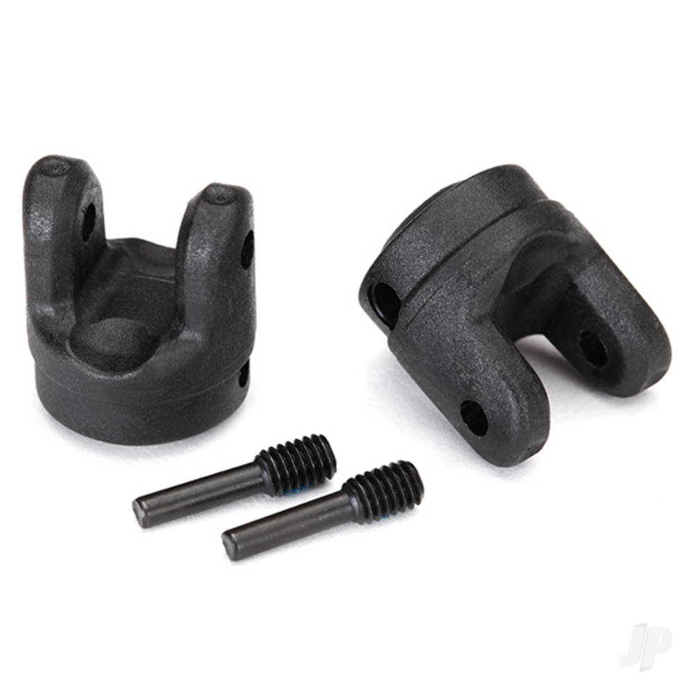 Traxxas Yokes, transmission (2 pcs) / 4x15mm screw pins (2 pcs)