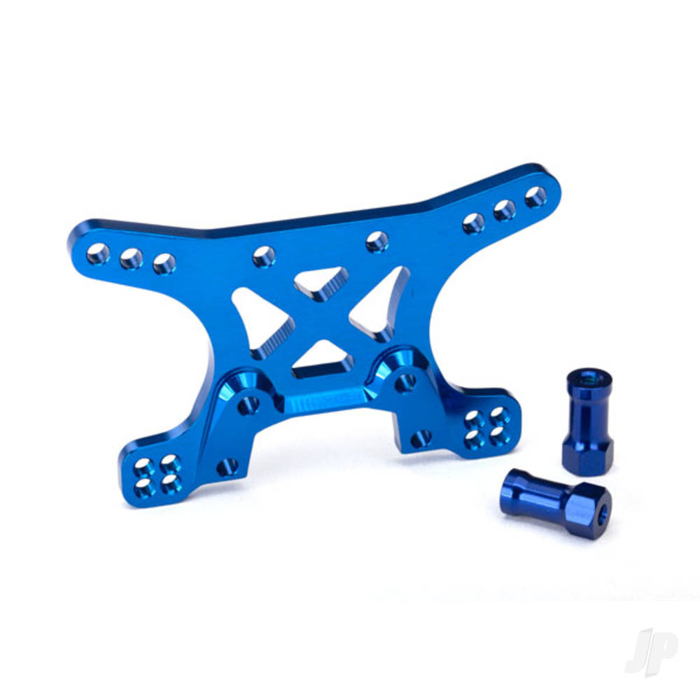 Traxxas Shock tower, Front, 7075-T6 aluminium (Blue-anodised)
