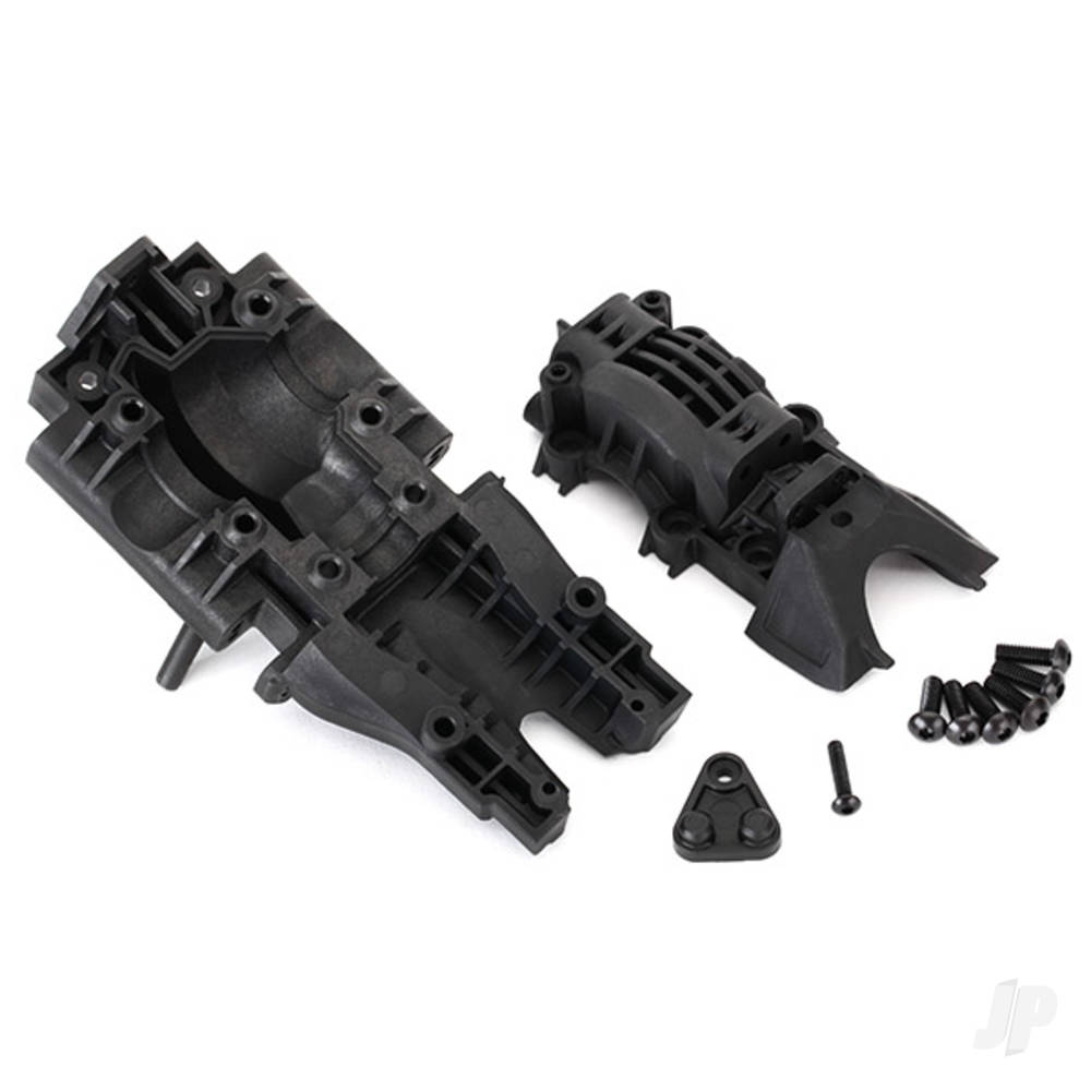 Traxxas Bulkhead, Rear (upper and lower) / 4x12mm BCS (6 pcs) (requires #8622 Chassis)
