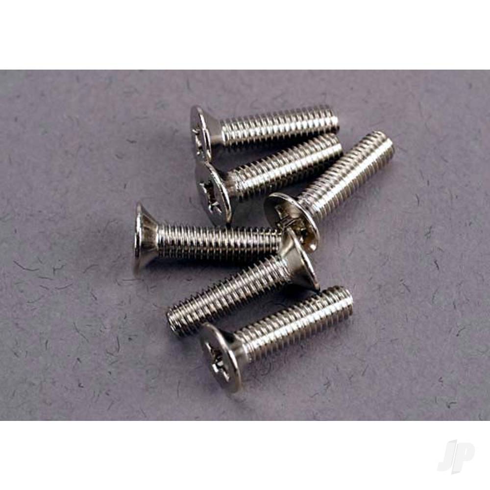 Traxxas Screws, 3x12mm countersunk machine (6 pcs)