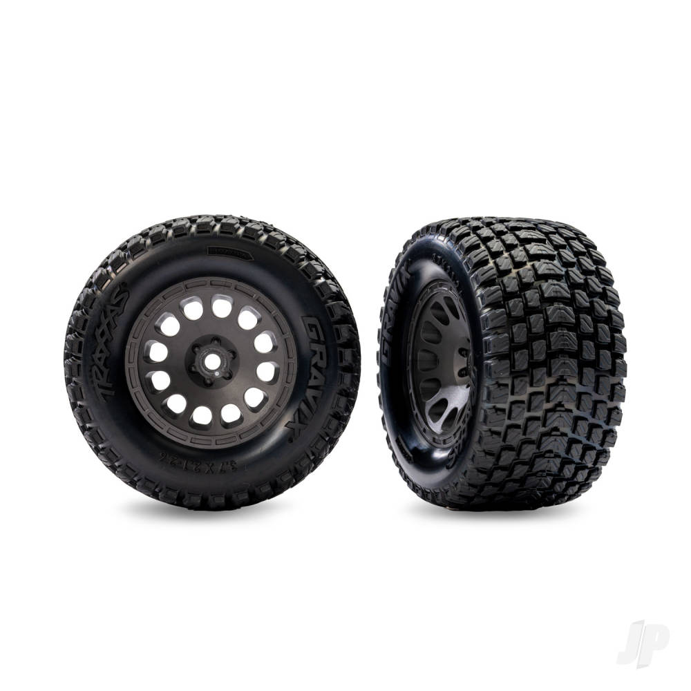traxxas-tyres-wheels-assembled-charcoal-grey-wheels-dual-profile-21-outer-26-inner-gravix-tyres-foam-inserts-front-left-right