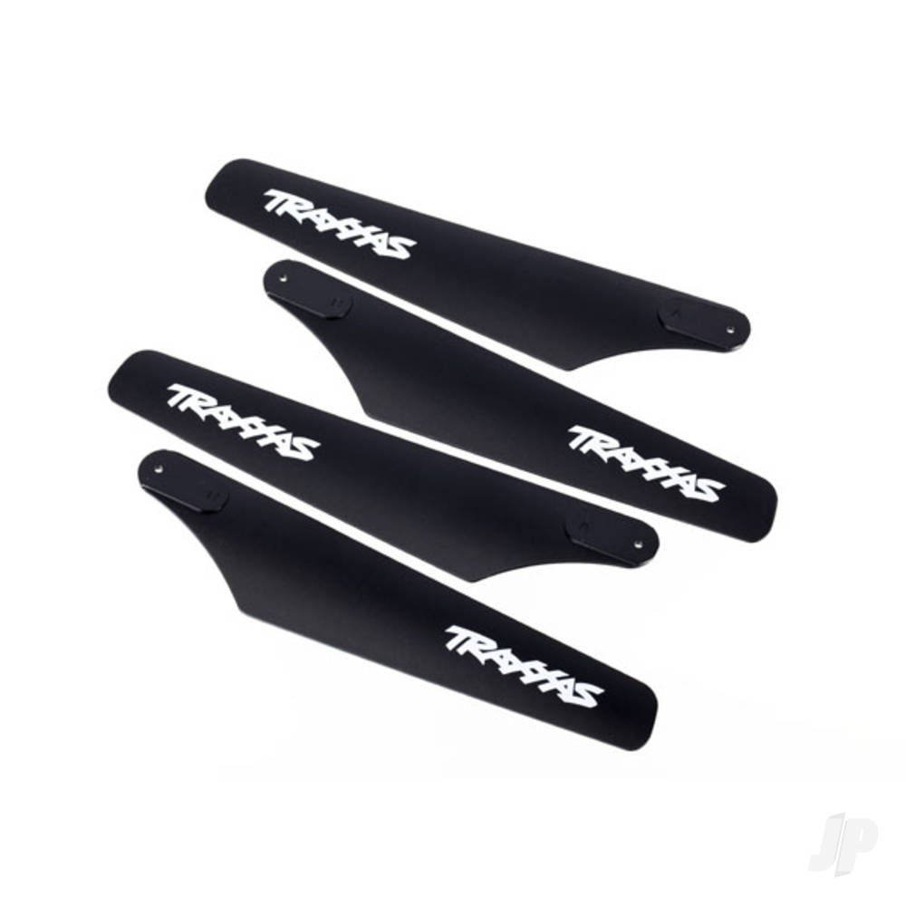 Traxxas Rotor blade Set, upper & lower (Black) (4 pcs)