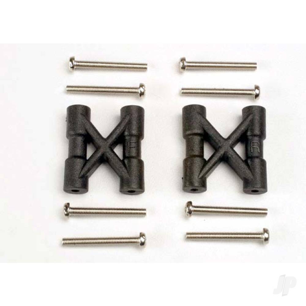 Traxxas Bulkhead, cross braces (2 pcs) / 3x25mm CS screws (8 pcs)