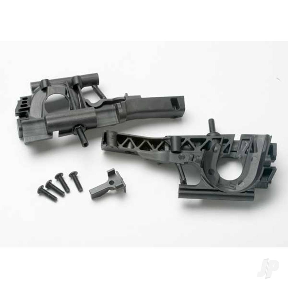 Traxxas Bulkhead, Front (left & right halves) / diff retainer / 4x14mm BCS (4 pcs)