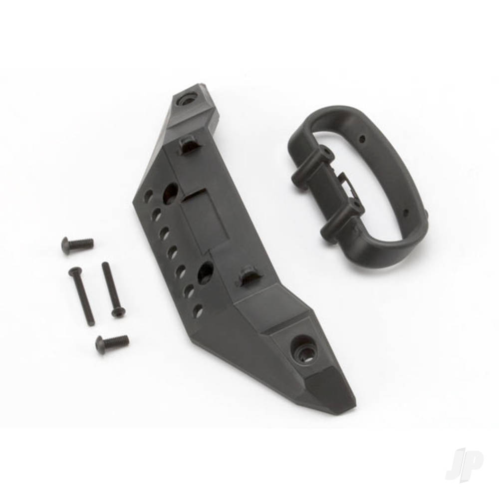 Traxxas Bumper, Front / bumper mount, Front / 4x10mm BCS (2 pcs) / 3x25mm BCS (2 pcs)