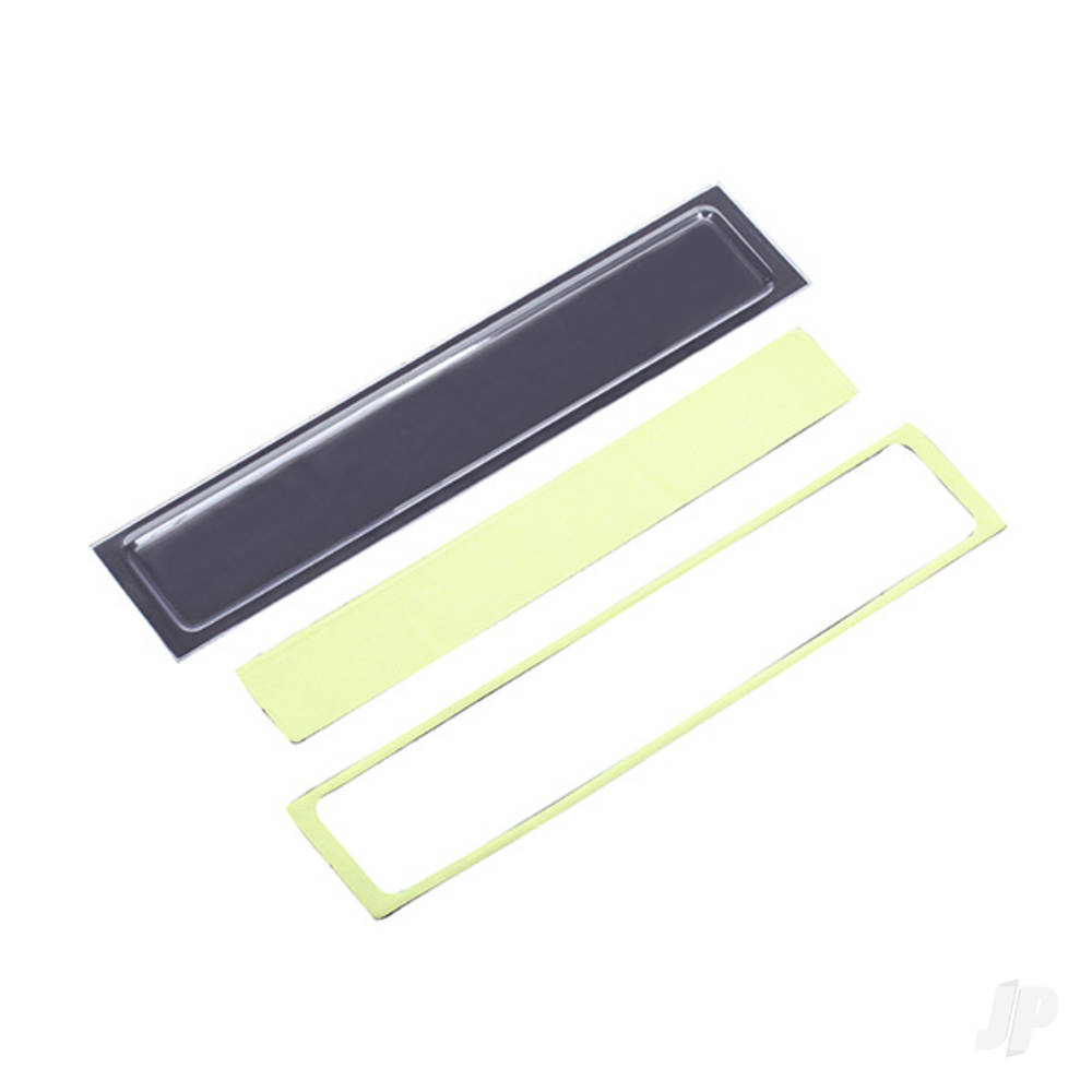 traxxas-tailgate-panel-insert-clear-requires-painting-adhesive-foam-tape-2-pcs-fits-8010-body