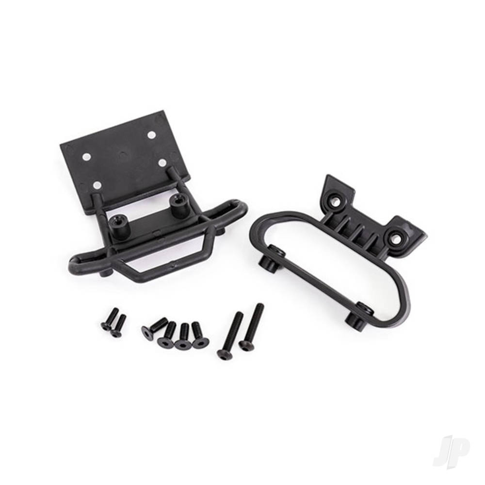 Traxxas Bumper, Front / bumper mount / 4x12 CCS (4) / 4x22 BCS (2) / 3x10 BCS (2) (fits 2WD Bigfoot No. 1) (for LED light kit installation)