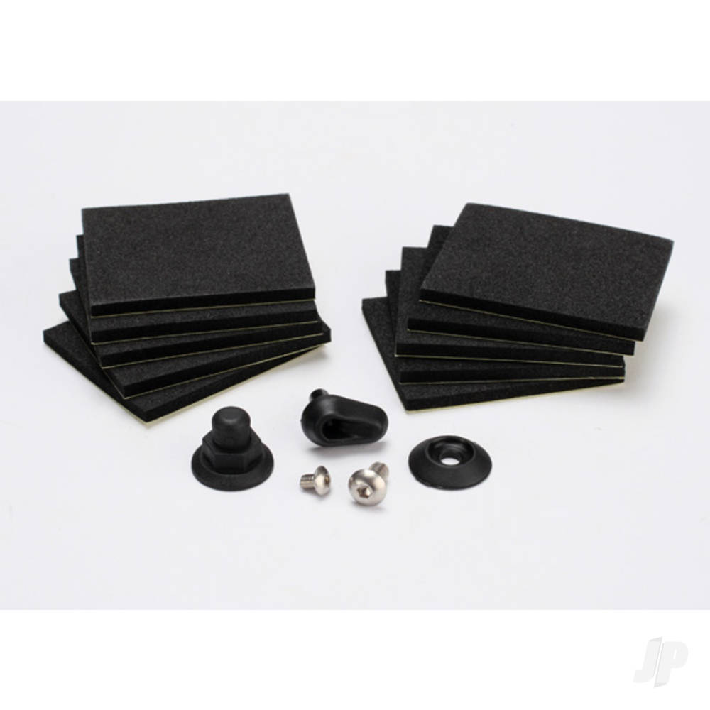 traxxas-hatch-post-hull-water-outlet-foam-pads-10-pcs-washer-1pc-4x8mm-bcs-stainless-steel-3x4mm-bcs-stainless-steel