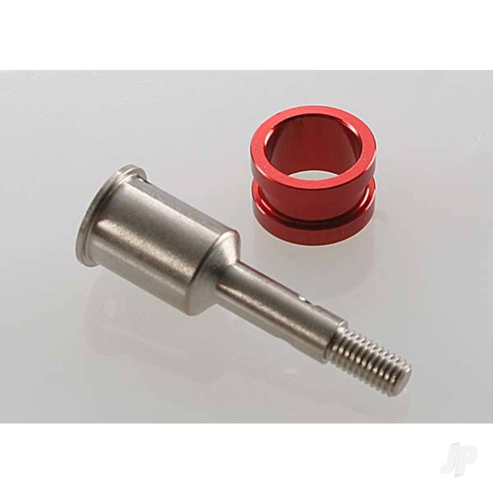 Traxxas Stub axle, (1pc) / axle sleeve (1pc) Revo / Maxx (Steel constant-velocity driveshaft)