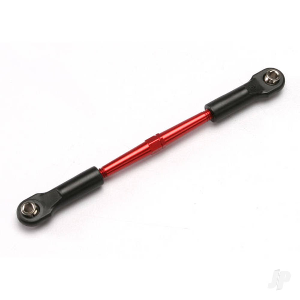 Traxxas Turnbuckle, aluminium (Red-anodised), Front toe link, 61mm (1pc) (assembled with rod ends and hollow balls) (see part 5539X for complete Set of Jato aluminium turnbuckles)