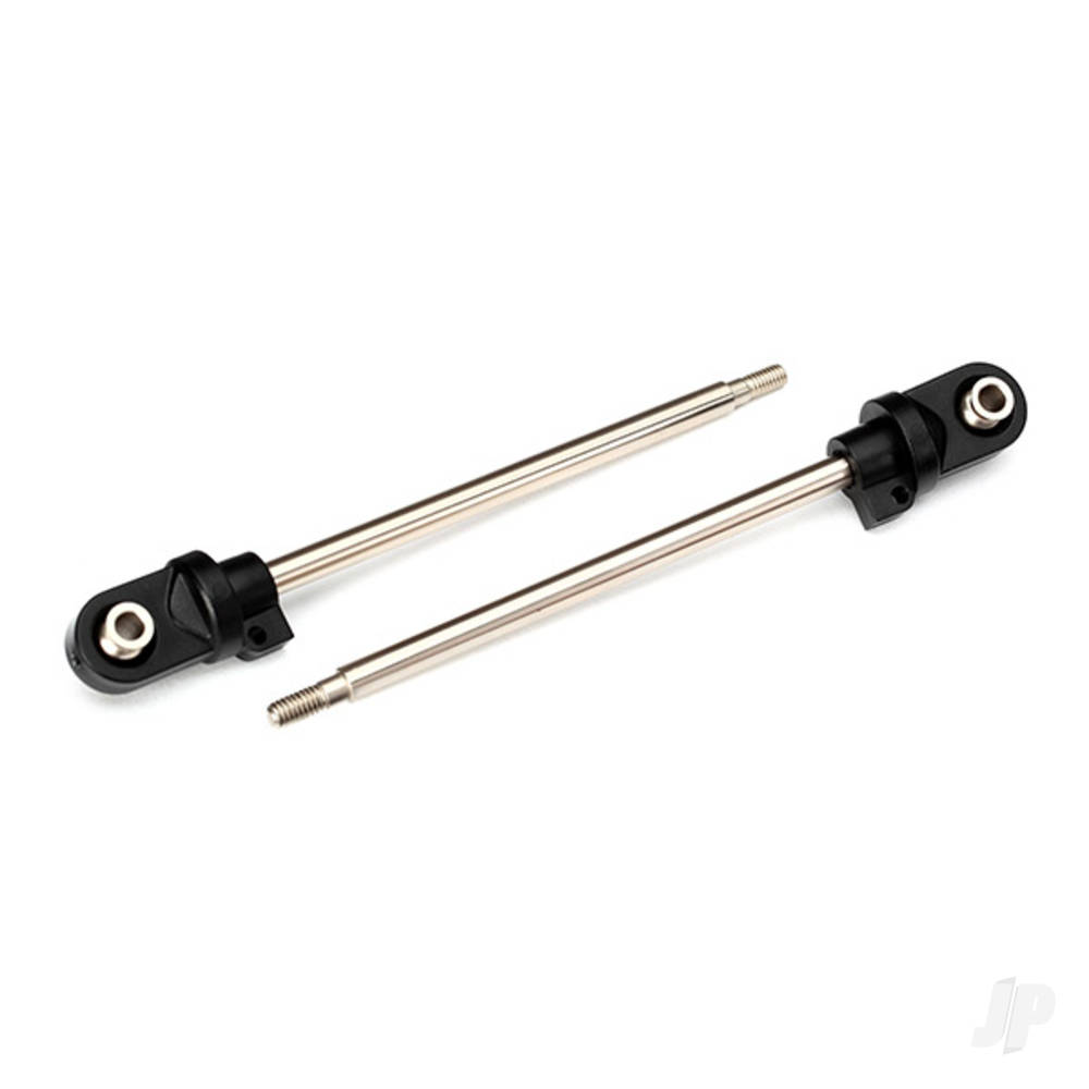 traxxas-shaft-gtx-shock-110mm-assembled-with-rod-ends-hollow-balls-steel-chrome-finish-2-pcs