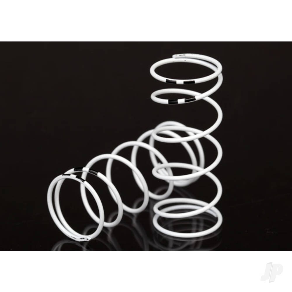 Traxxas Spring, shock, White (GTR Long) (0.767 rate Black) (1 pair)