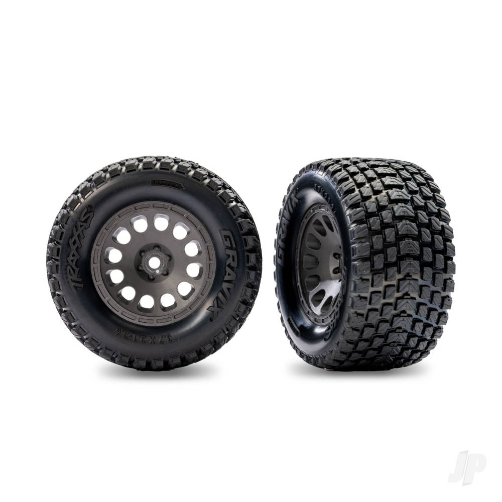 traxxas-tyres-wheels-assembled-charcoal-grey-wheels-dual-profile-21-outer-26-inner-gravix-tyres-foam-inserts-rear-left-right