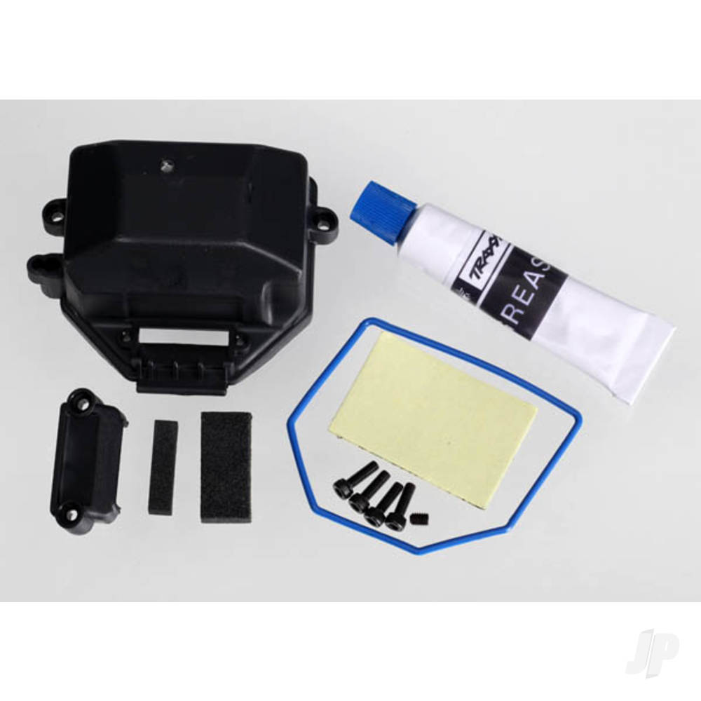 traxxas-box-receiver-sealed-wire-cover-foam-pads-upper-lower-silicone-grease-25x8-cs-4-pcs-3x4-gs-1pc