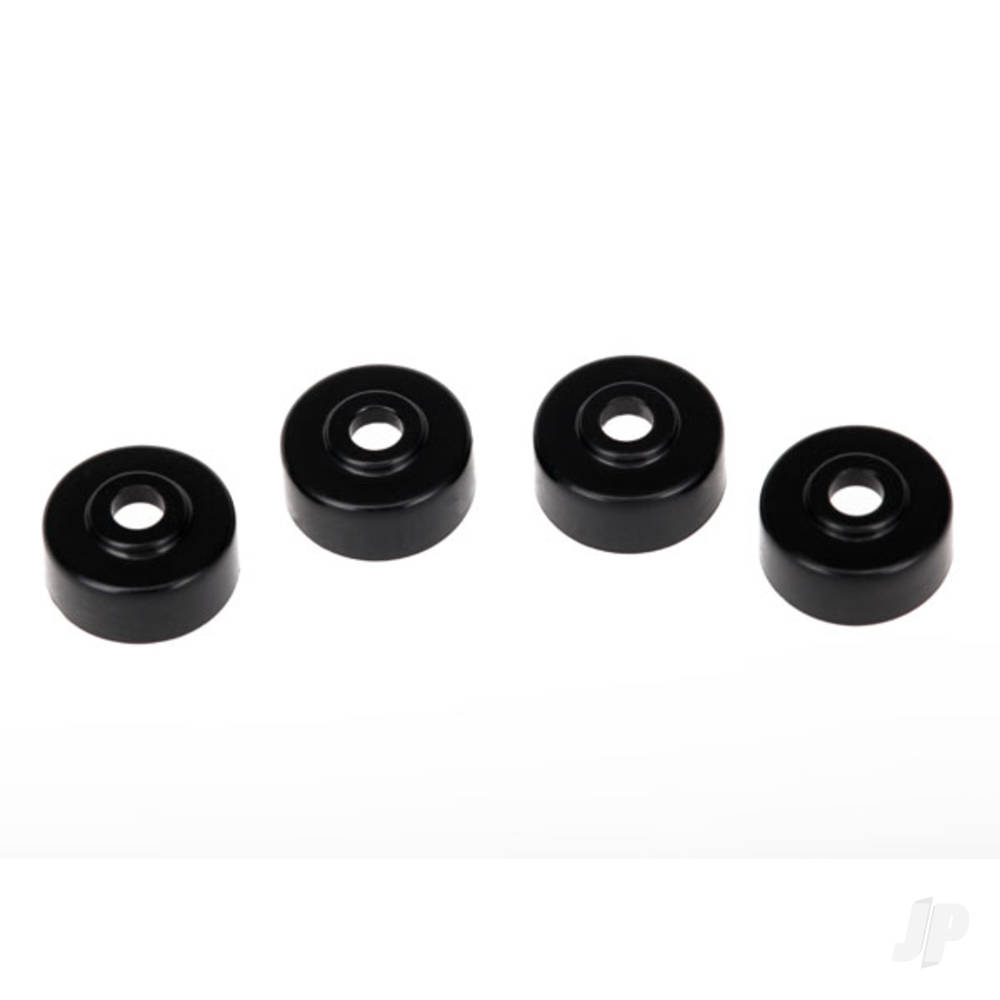 Traxxas Motor caps (4 pcs) (Black)