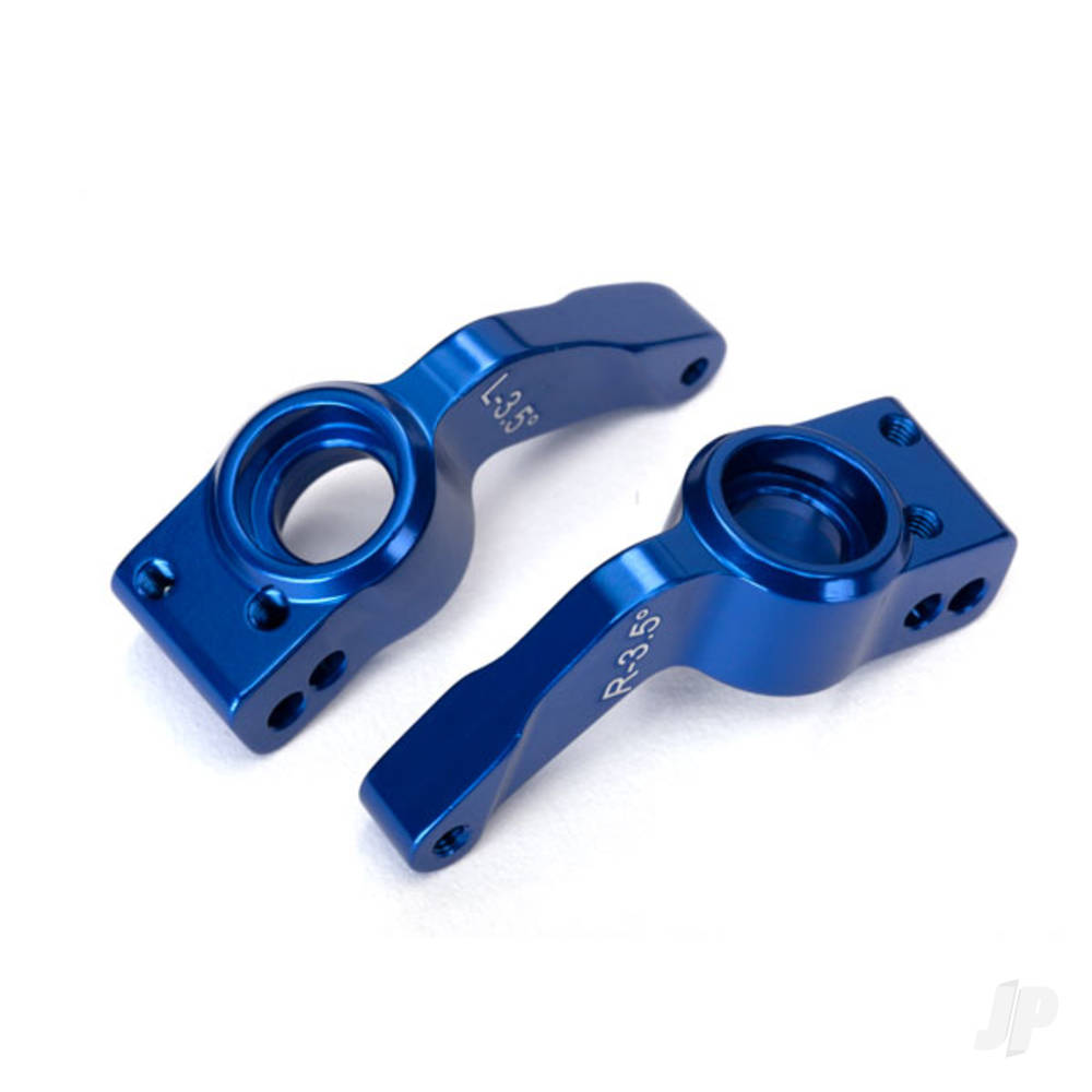 Traxxas Axle carriers, Rear, 6061-T6 aluminium, left & right (Blue-anodised)
