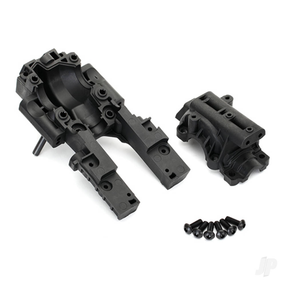 Traxxas Bulkhead, Front (upper and lower) / 4x12mm BCS (6 pcs) (requires #8622 Chassis)