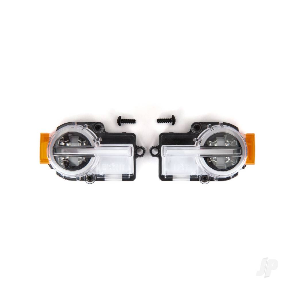 Traxxas Headlight assembly, complete (2) / 2.6x8mm BCS (2) (fits #9211 body)