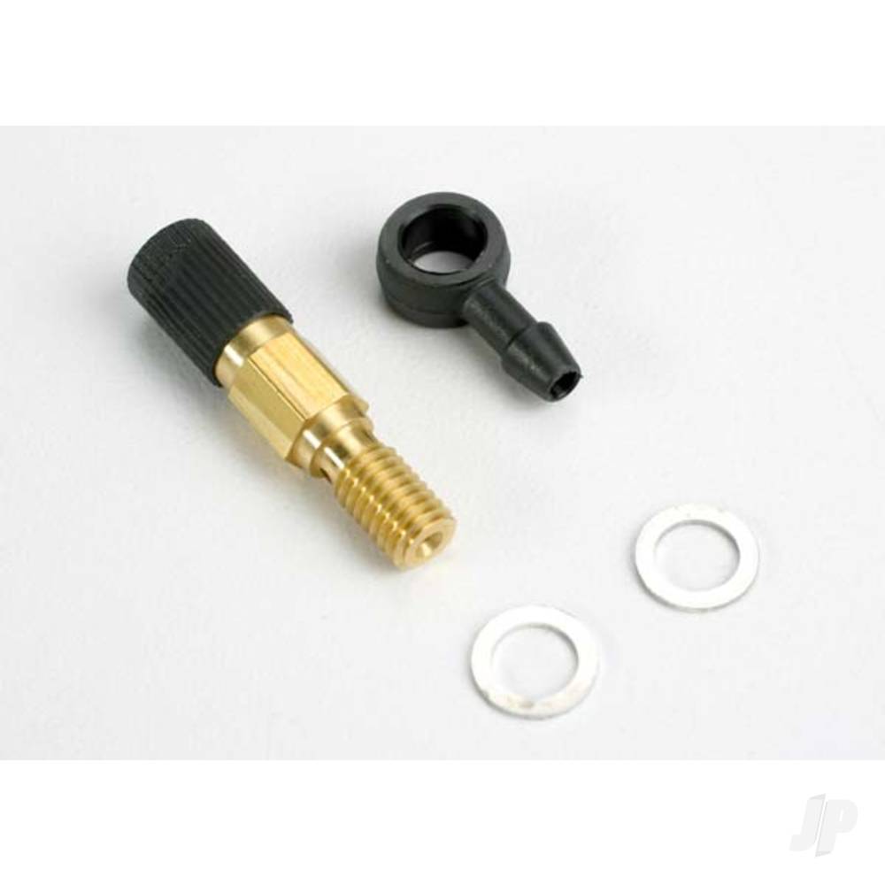 Traxxas Needle assembly, high-speed (with fuel fitting) / 2.5x1.15mm O-ring (2 pcs) / 5.3x7.8x.6mm crush washer (2 pcs) (TRX 2.5, 2.5R)