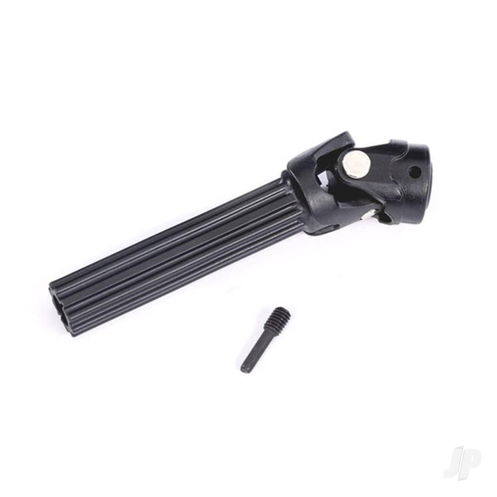traxxas-differential-output-yoke-assembly-front-or-rear-maxx-duty-steel-core-1-assembled-with-external-splined-half-shaft