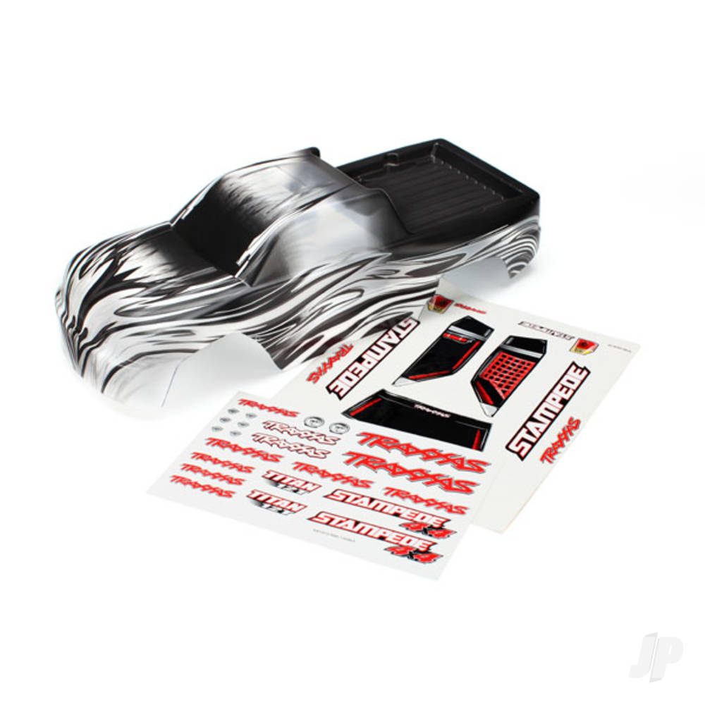 Traxxas Body, Stampede 4X4, ProGraphix (Graphics are printed, requires paint & final colour application) / decal sheet