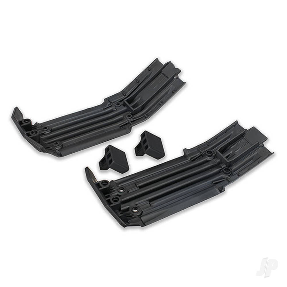 traxxas-skid-plate-front-1pc-rear-1pc-rubber-impact-cushion-2-pcs