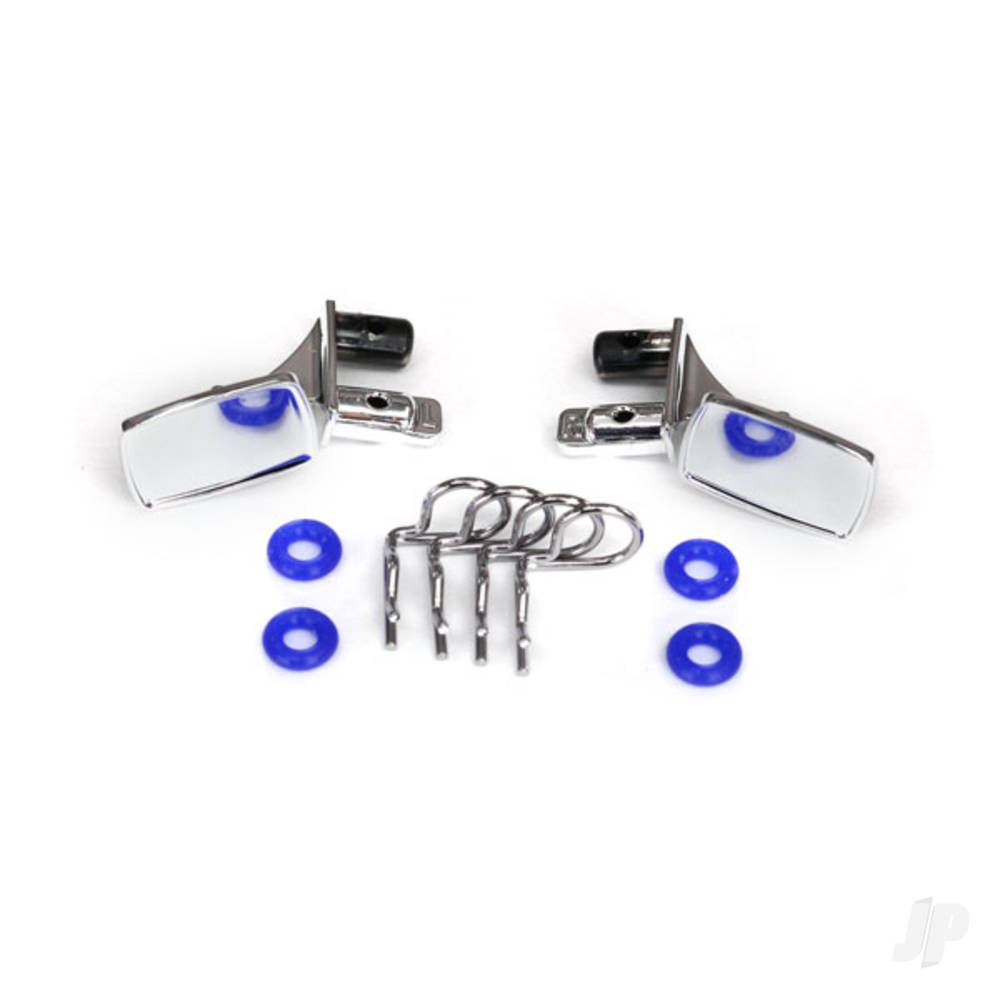 traxxas-mirrors-side-chrome-left-right-o-rings-4-pcs-body-clips-4-pcs-fits-8130-body