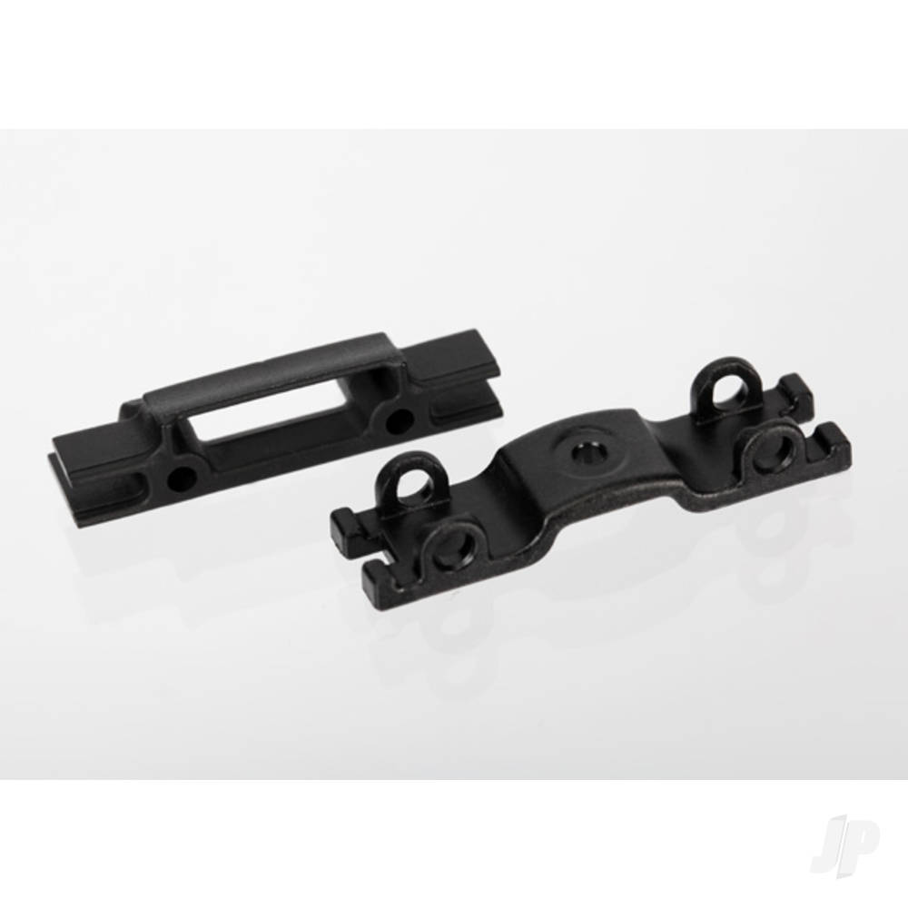 Traxxas Shock mount, lower (1pc) / wire retainer (1pc)
