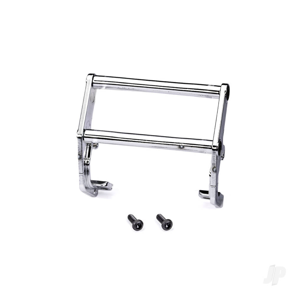 traxxas-push-bar-bumper-chrome-assembled-fits-9836-bumper