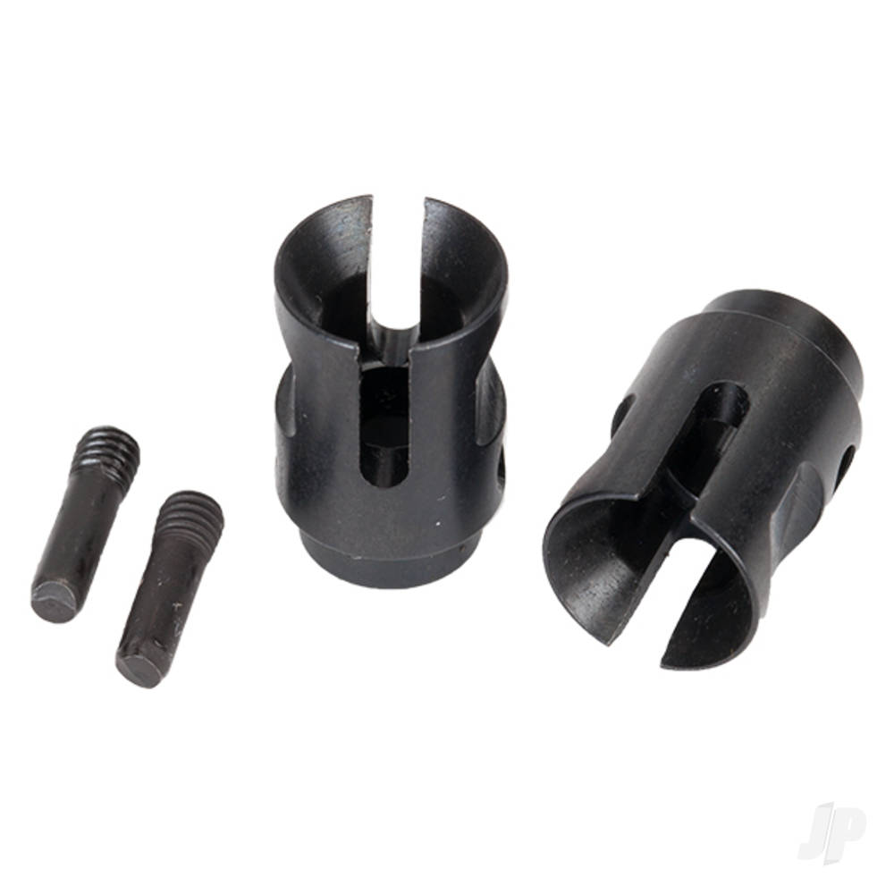 Traxxas Drive cups, inner (2 pcs) (Steel constant-velocity driveshafts) / screw pins (2 pcs)