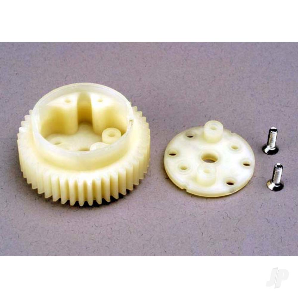 Traxxas Differential gear (45-tooth) / side cover plate & screws