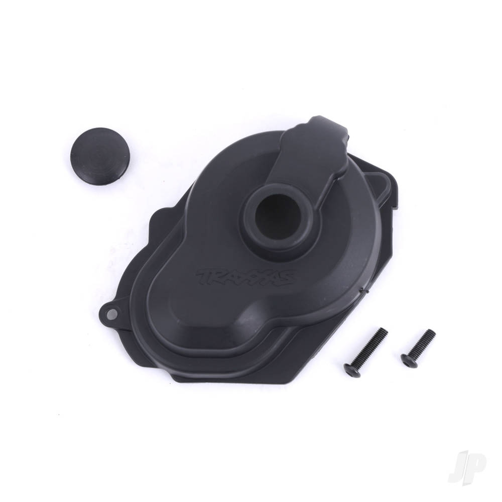 Traxxas Cover, gear/ rubber gear cover plug/ 3x10mm BCS (1)/ 3x14mm BCS (1)