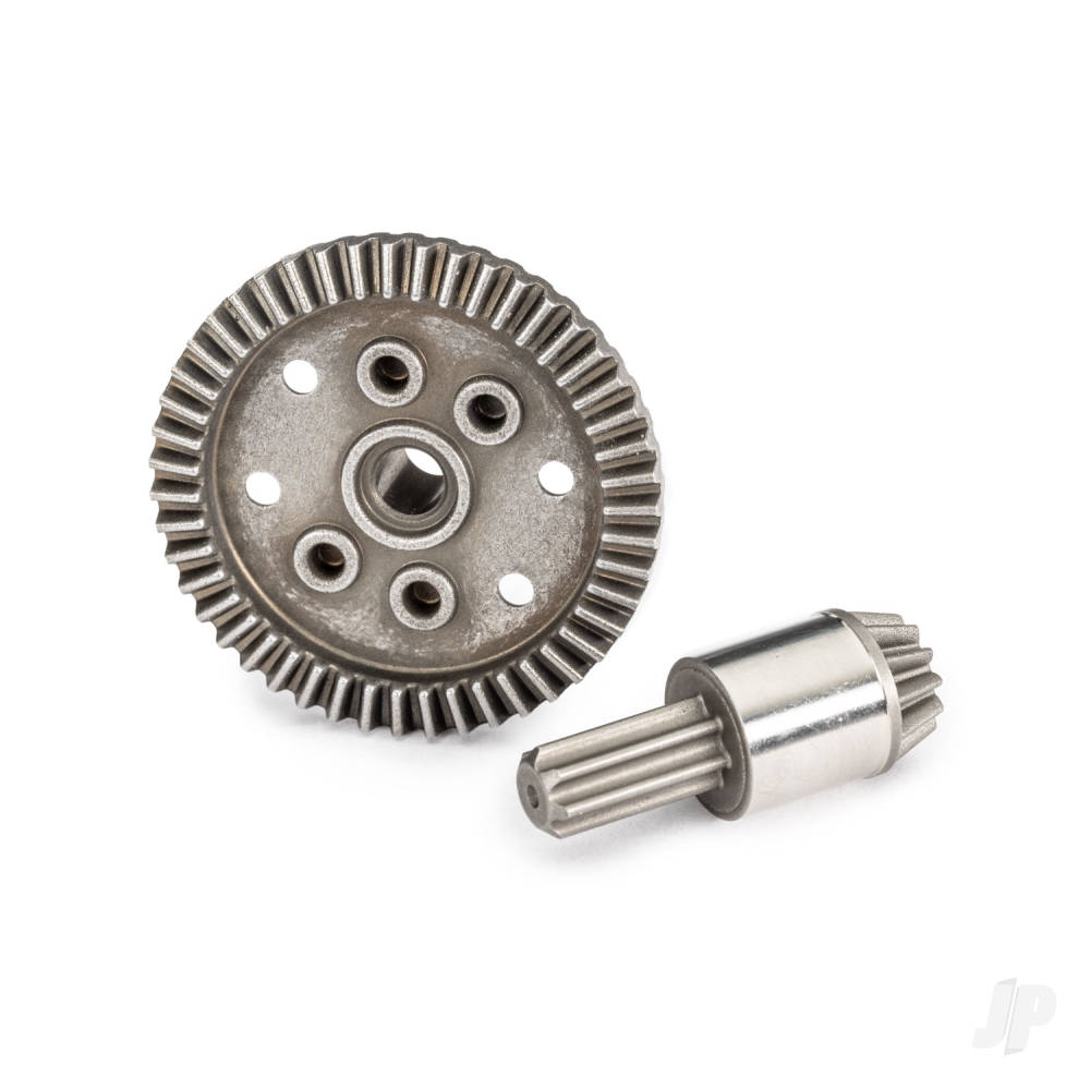 Traxxas Ring gear, differential, 47-tooth, pinion gear, differential, 12-tooth (planetary) (rear)