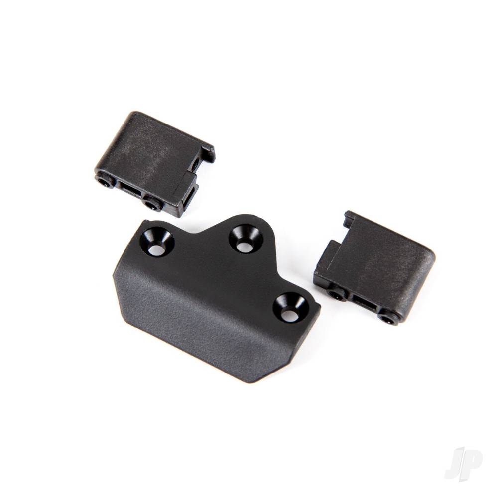 Traxxas Skid plate, front/ servo mounts, steering (2)