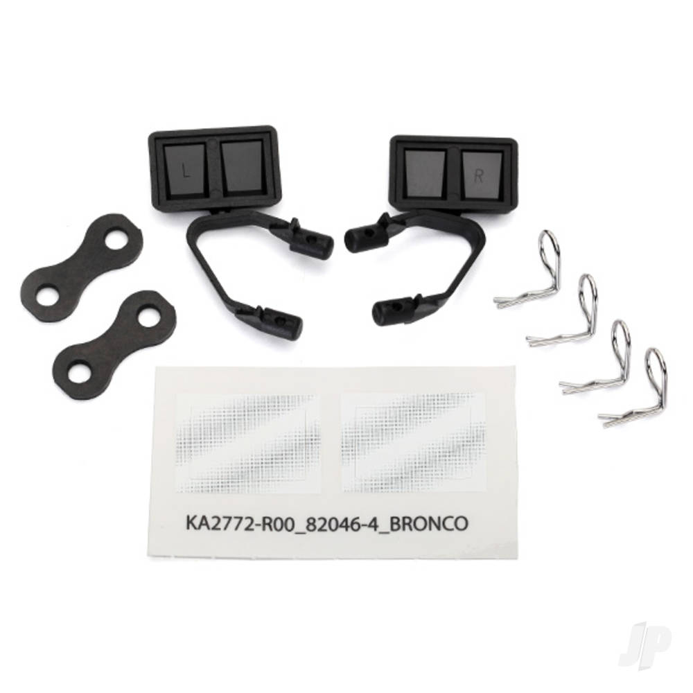 traxxas-mirrors-side-black-left-right-retainers-2-pcs-body-clips-4-pcs-fits-8010-body
