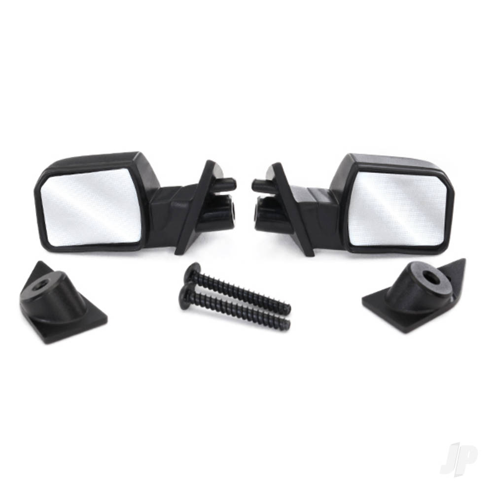 Traxxas Mirrors, side (left & right) / mounts (left & right) / 2.6x8mm BCS (2 pcs)