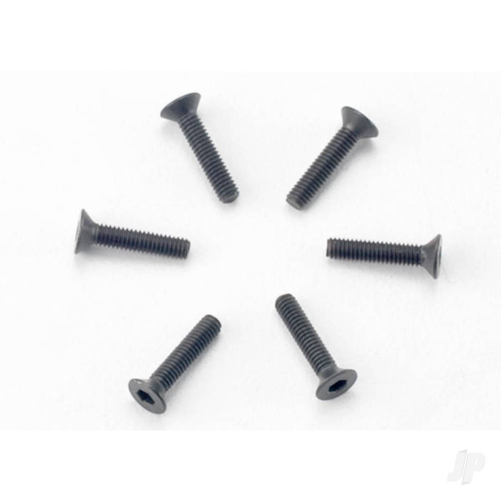 Traxxas Screws, 2.5x12mm countersunk machine (hex drive) (6 pcs)