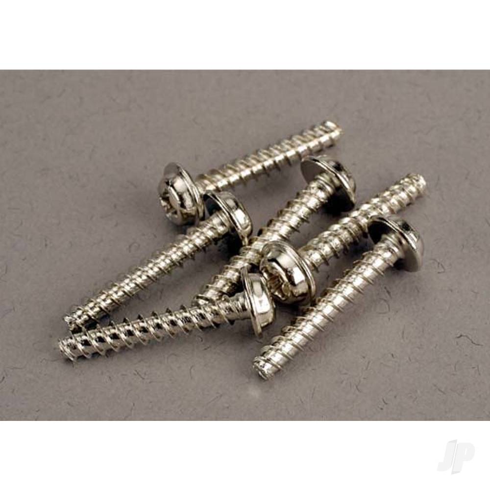 Traxxas Screws, 3x18mm washerhead self-tapping (6 pcs)