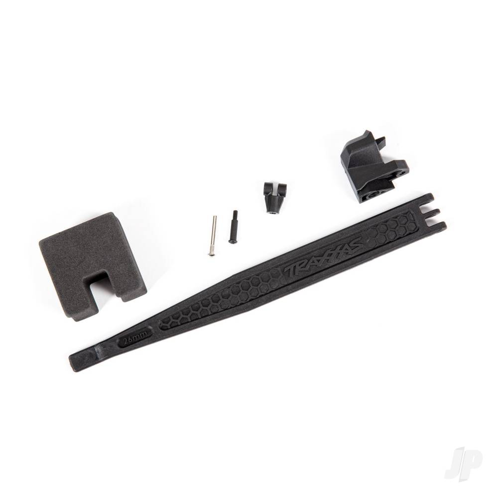 Traxxas Battery hold-down / battery clip / hold-down post / screw pin / pivot post screw / foam spacer