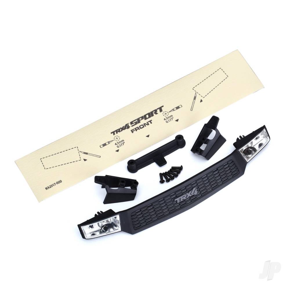 Traxxas Grille / grille retainers (2 pcs) / grille mount / lens (2 pcs) / 2.5x8 BCS (6 pcs) (fits #8111 or #8112 Body)