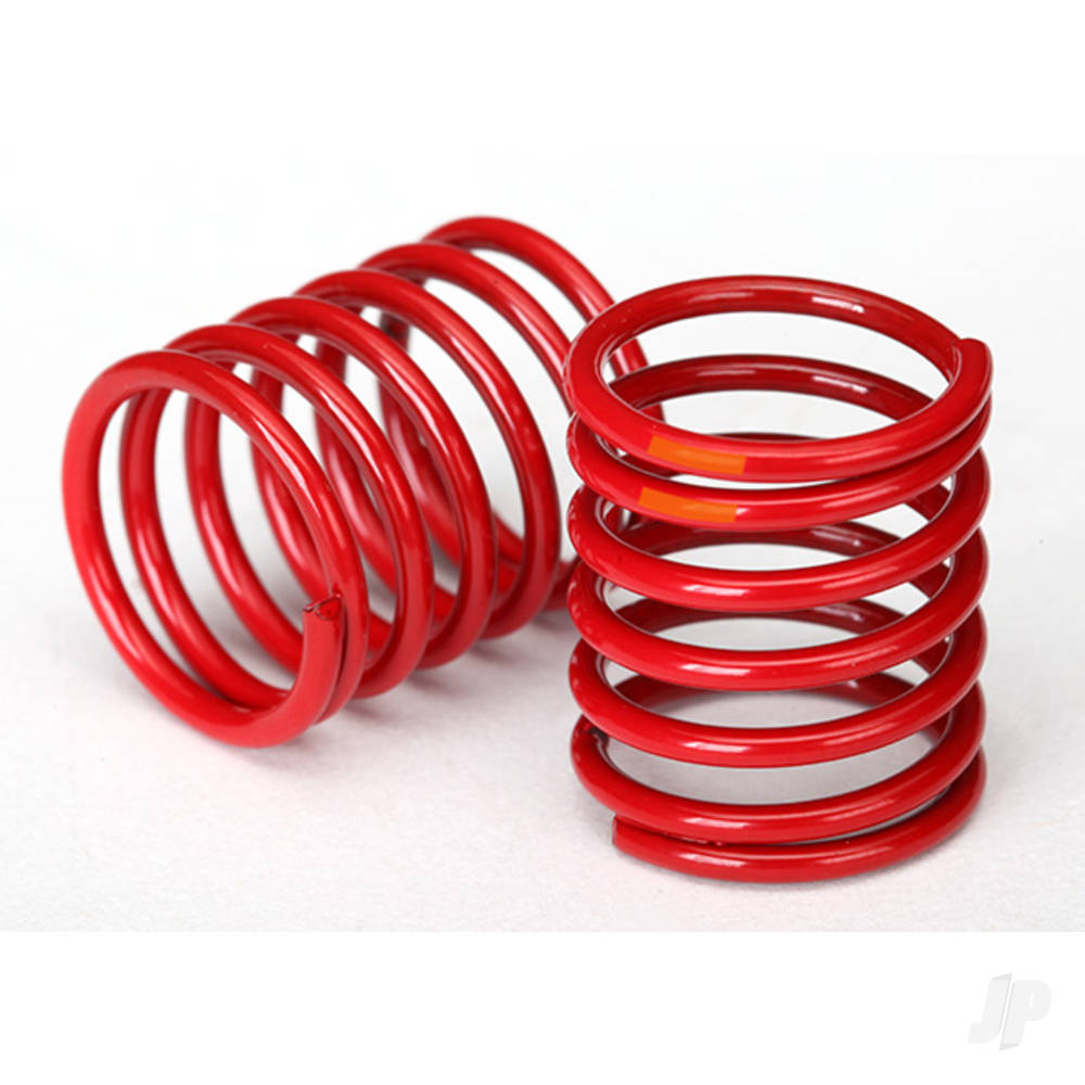 traxxas-spring-shock-red-3325-rate-orange-stripe-2-pcs