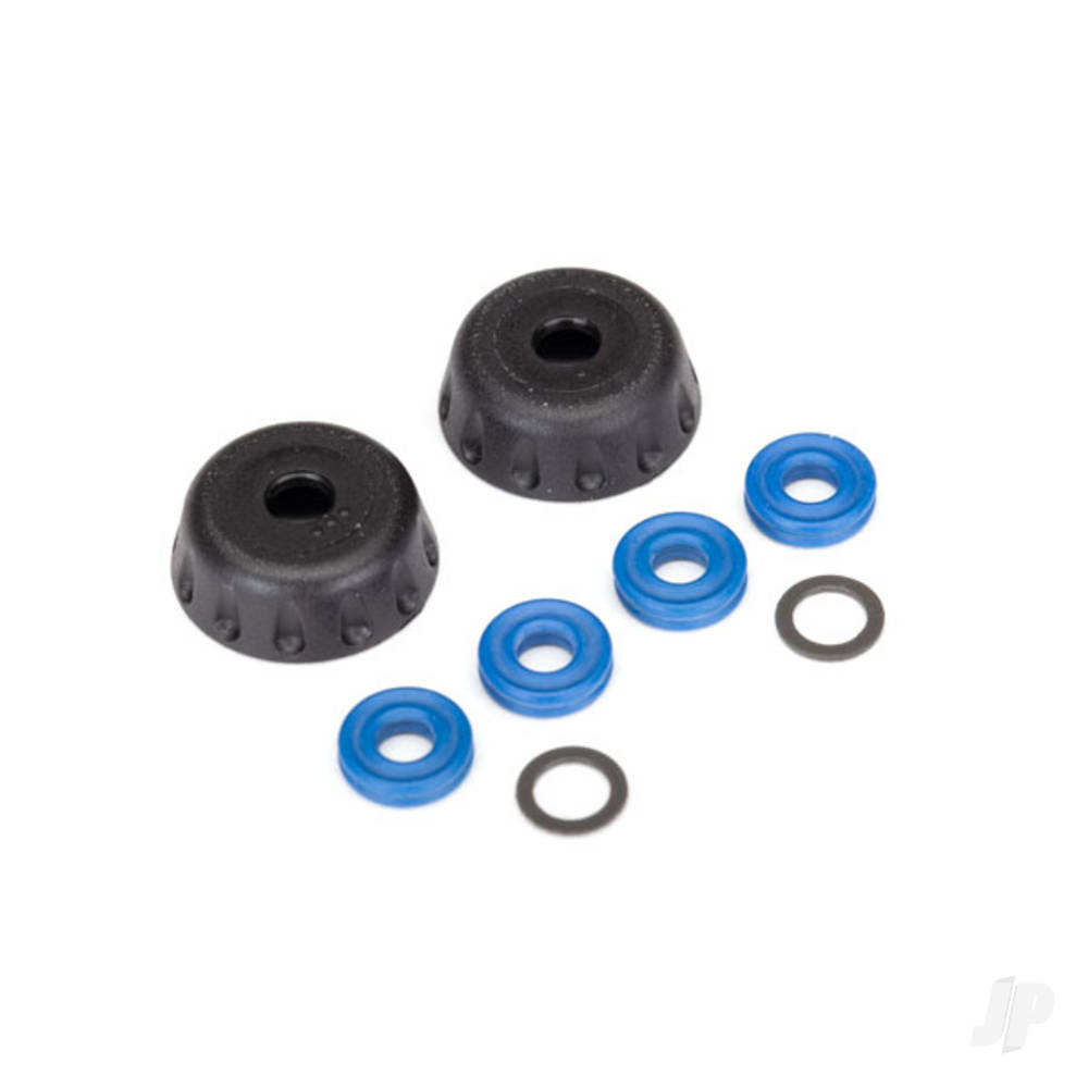 Traxxas Double seal kit, GTR shocks (x-rings (4 pcs) / 4x6x0.5mm PTFE-coated washers (2 pcs) / bottom caps (2 pcs)) (renews 2 shocks)