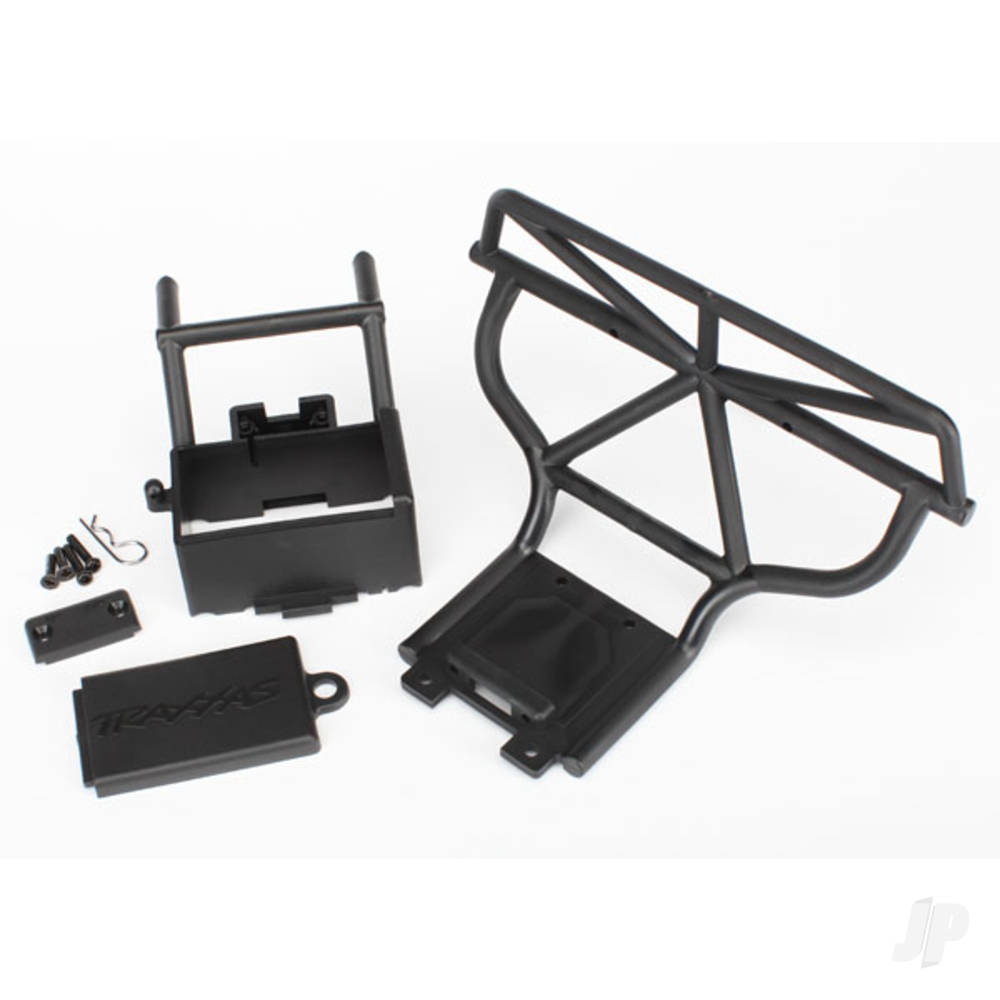 Traxxas Bumper (Rear) / battery box / battery box cover / switch cover / Body clip / 3x15mm RM (2 pcs) / 3x12mm CM (2 pcs)