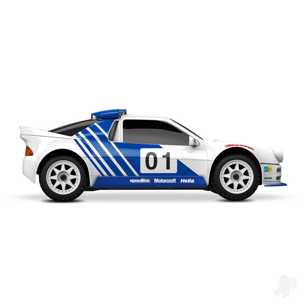 Traxxas Mini Rally VXL Ford RS200 4WD RTR (+ TQi 2-ch, VXL-3S, 2S LiPo, USB-C Charger, Clipless Body)-3