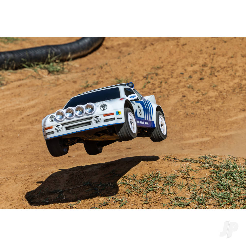 Traxxas Mini Rally VXL Ford RS200 4WD RTR (+ TQi 2-ch, VXL-3S, 2S LiPo, USB-C Charger, Clipless Body)-10