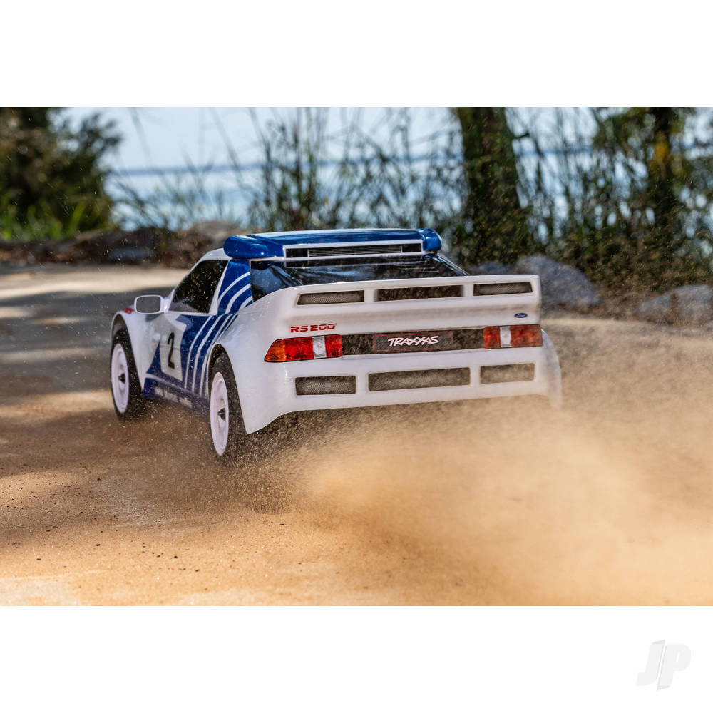 Traxxas Mini Rally VXL Ford RS200 4WD RTR (+ TQi 2-ch, VXL-3S, 2S LiPo, USB-C Charger, Clipless Body)-15